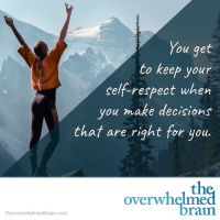 Self-reliance, self-respect, and a mindset to go along with it