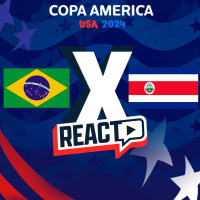 BRASIL x COSTA RICA - Copa América Fase de Grupos FSC React