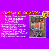 Fresh Floppies 20 – Fallen Friend, Moon Knight, Spider-Man, Hunger and the Dusk, Teen Titans, Knight Terrors, and more!