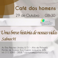 Convite Cafe dos Homens IP Pinheiros