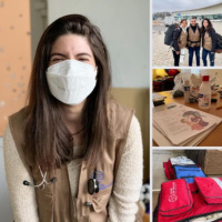 (103) Uma colega nossa junto à fronteira da Ucrânia