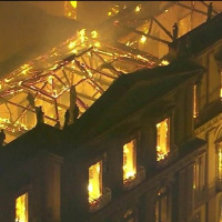 Incêndio atinge prédio do Museu Nacional, no Rio de Janeiro