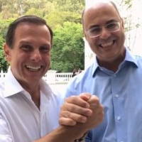 Doria recebe Witzel em São Paulo