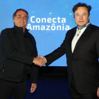 Elon Musk chega ao Brasil para tratar de Amazônia com governo Bolsonaro