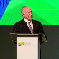 O presidente Michel Temer disse na manhã desta terça-feira, 29, em São Paulo, que quando não há conversa com quem tenta parar o Brasil, se exerce autoridade.