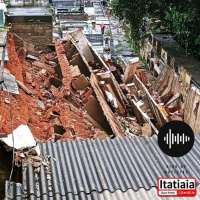 BARRANCO DESLIZA E DANIFICA 154 GAVETAS DE CEMITÉRIO EM PONTE NOVA