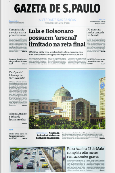 Gazeta de S. Paulo – Edição de 4 de outubro de 2022