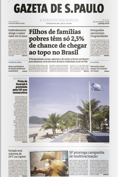 Gazeta de S. Paulo – Edição de 11 de outubro de 2022