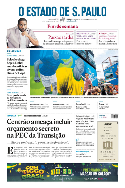 Estadão - Edição de 19 de novembro 2022