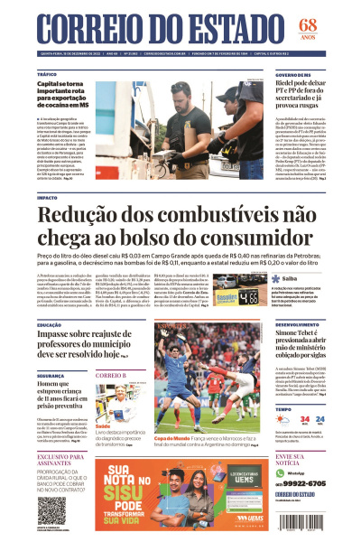Correio do Estado - Edição de 15 de dezembro de 2022