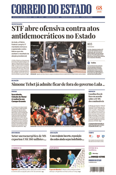 Correio do Estado - Edição de 16 de dezembro de 2022