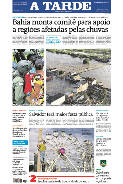 A TARDE - Edição de 27 de dezembro de 2022