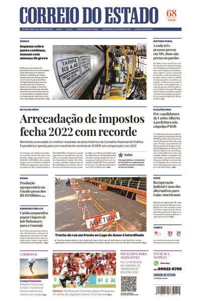 Correio do Estado - Edição de 16 de janeiro de 2023