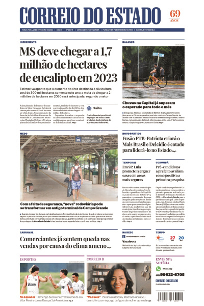 Correio do Estado - Edição de 21 de fevereiro de 2023