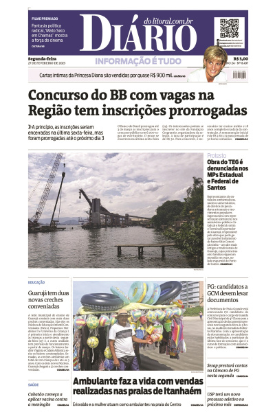 Diário do Litoral – Edição de 27 de fevereiro de 2023