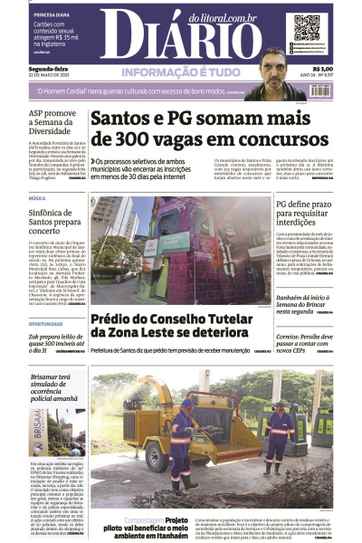 Diário do Litoral – Edição de 22 de maio de 2023