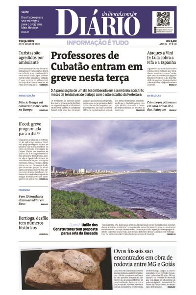 Diário do Litoral – Edição de 23 de maio de 2023