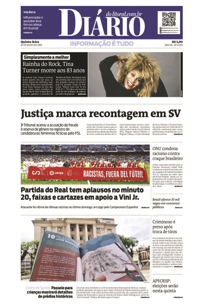 Diário do Litoral – Edição de 25 de maio de 2023