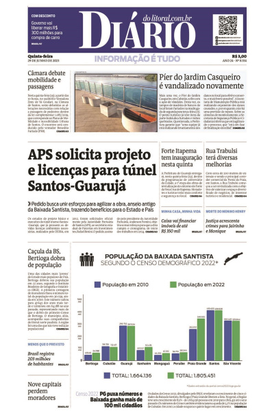 Diário do Litoral – Edição de 29 de junho de 2023