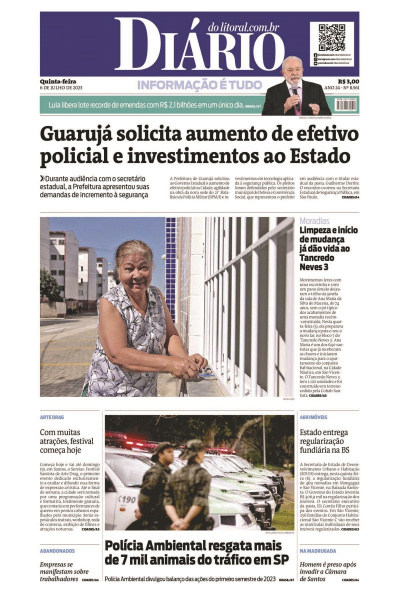 Diário do Litoral – Edição de 06 de julho de 2023
