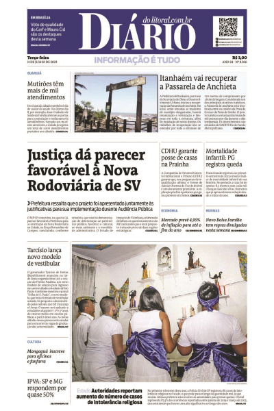 Diário do Litoral – Edição de 11 de julho de 2023