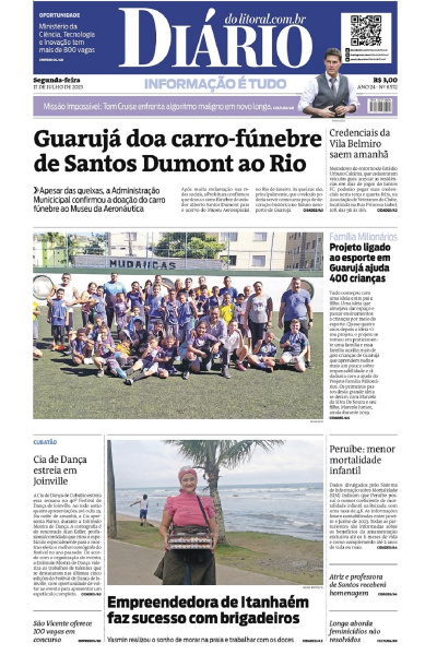 Diário do Litoral – Edição de 17 de julho de 2023