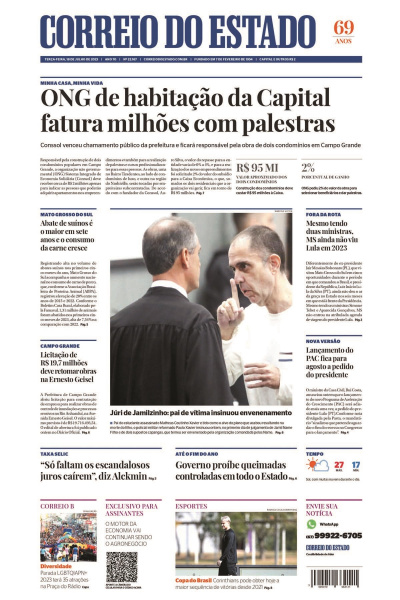 Correio do Estado - Edição de 18 de julho de 2023