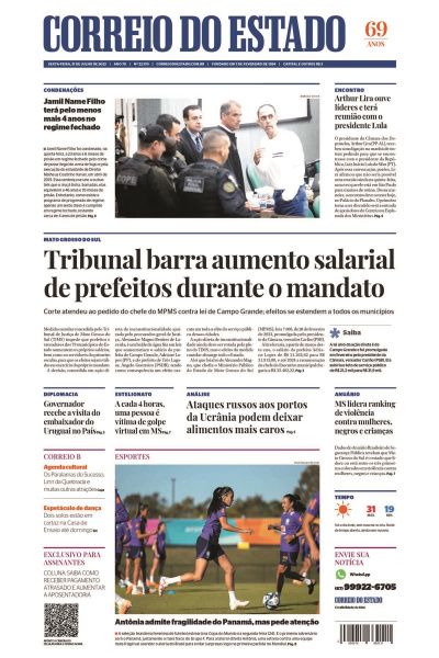 Correio do Estado - Edição de 21 de julho de 2023