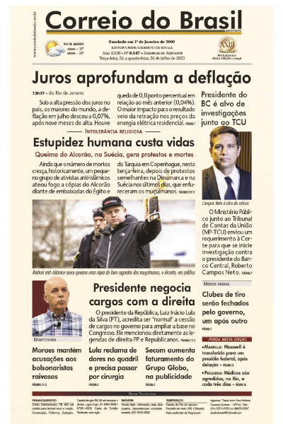 Correio do Brasil – Edição de 25 e 26 de julho de 2023
