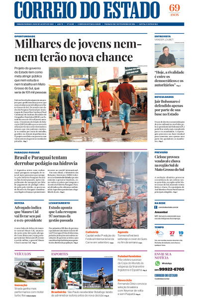 Correio do Estado - Edição de 19 e 20 de agosto de 2023