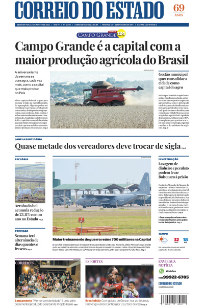 Correio do Estado - Edição de 21 de agosto de 2023