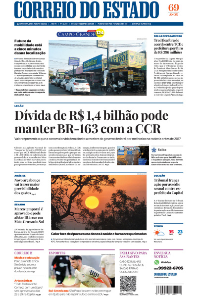Correio do Estado - Edição de 28 de agosto de 2023
