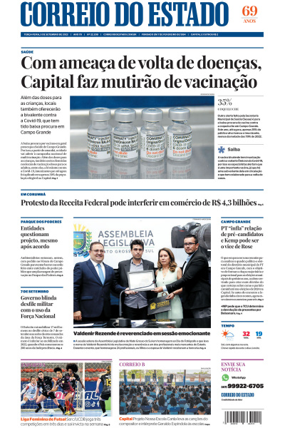Correio do Estado - Edição de 05 de Setembro de 2023
