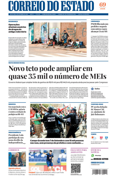 Correio do Estado - Edição de 08 de Setembro de 2023