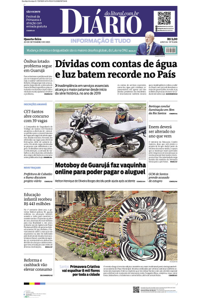 Diário do Litoral – Edição de 20 de Setembro de 2023