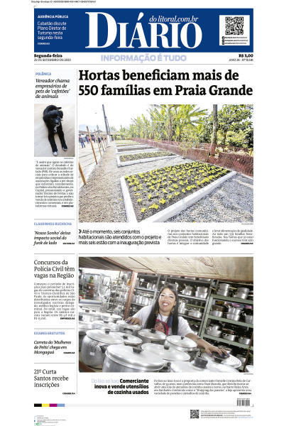 Diário do Litoral – Edição de 25 de Setembro de 2023