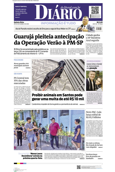 Diário do Litoral – Edição de 28 de Setembro de 2023