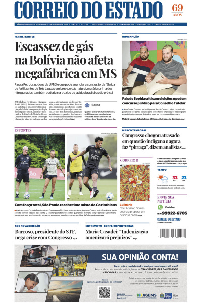 Correio do Estado - Edição de 30 de Setembro de 2023 a 01 de Outubro