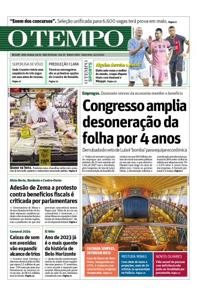 O TEMPO - Edição de 15 de Dezembro de 2023