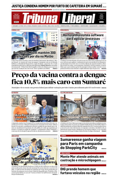 Tribuna Liberal - Edição de 17 de Janeiro de 2024