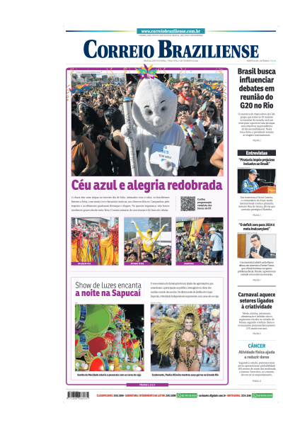 Correio Braziliense - Edição de 13 de Fevereiro de 2024