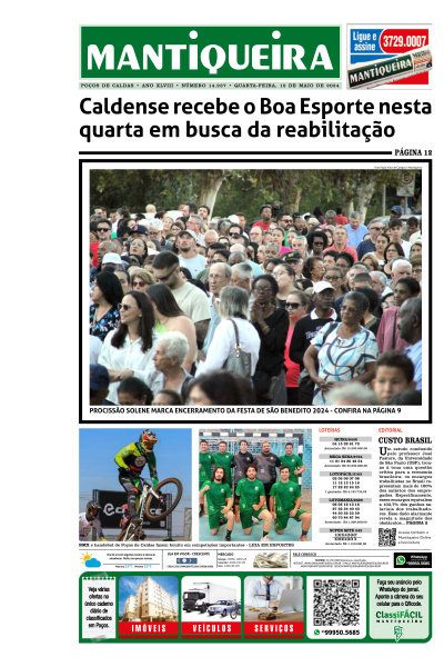 Mantiqueira - Edição de 15 de Maio de 2024