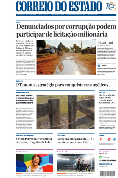 Correio do Estado - Edição de 19 de Agosto de 2024