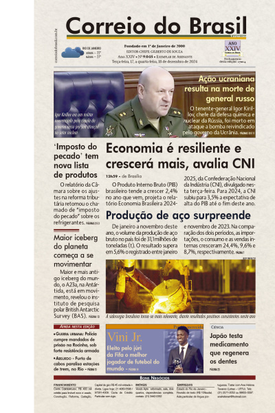 Correio do Brasil - Edição de 18 de Dezembro de 2024
