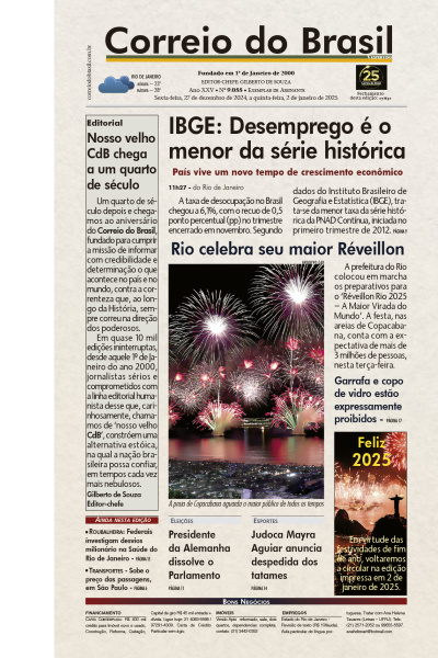 Correio do Brasil - Edição de 30  de Dezembro de 2024 a 02 de Janeiro de 2025