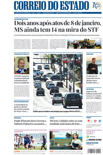 Correio do Estado - Edição de 08 de Janeiro de 2025
