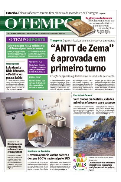 O TEMPO - Edição de 26 de Fevereiro de 2025