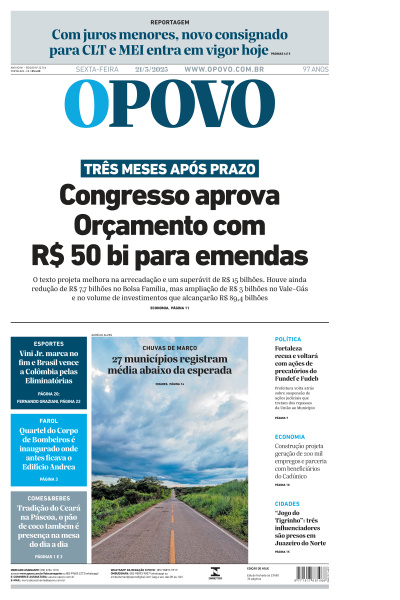 O POVO - Edição de 21 de Março de 2025