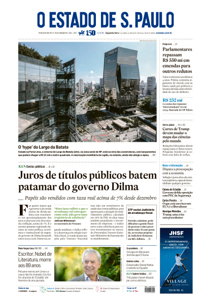 Estadão - Edição de 14 de Abril de 2025