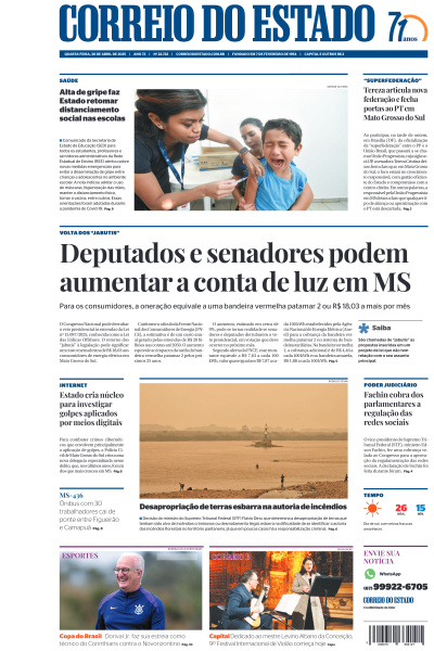 Correio do Estado - Edição de 30 de Abril de 2025